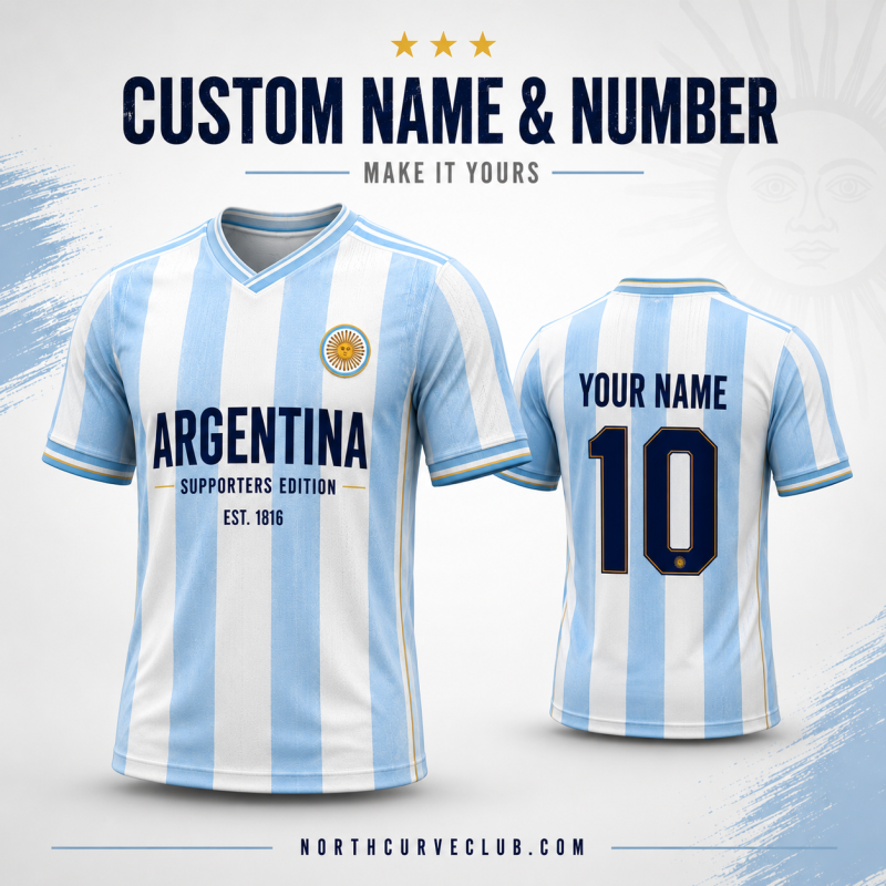 Argentina Supporters Edition Custom Jersey – EST. 1816
