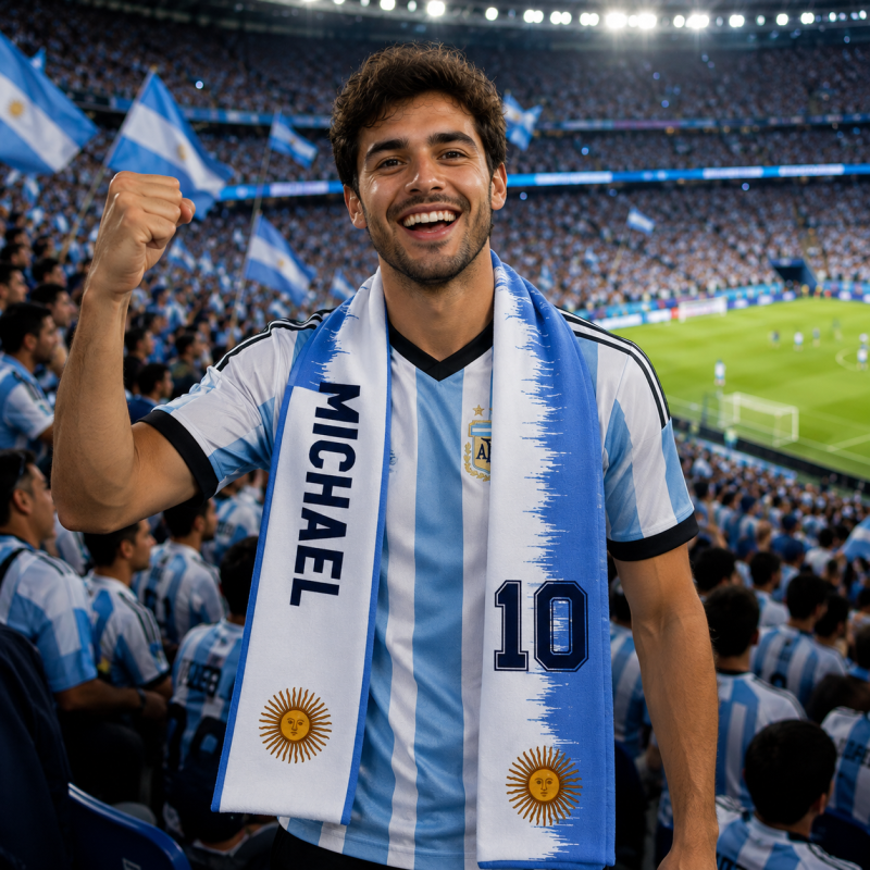 201b01d0-cfb4-4782-bae6-9a1e764a7ad6 Argentina Custom Supporters Scarf