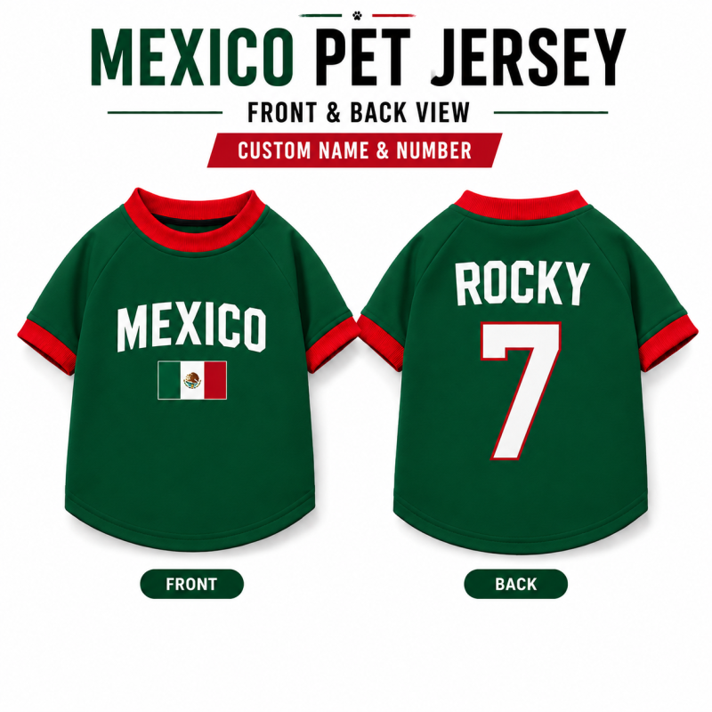 Mexico Pet Jersey – Custom Name & Number