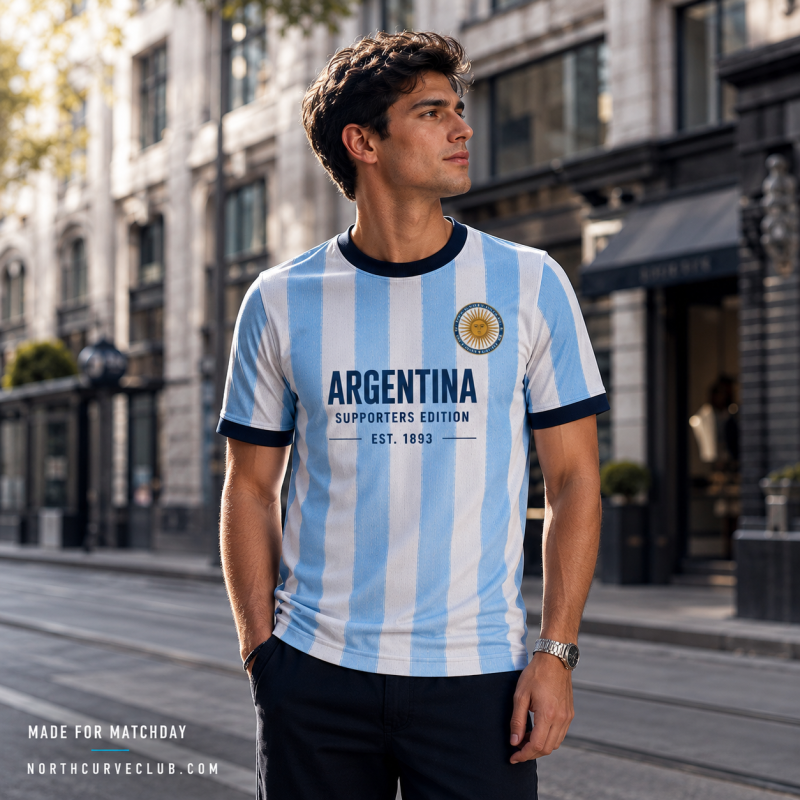 Argentina Supporters Jersey – Custom Name & Number