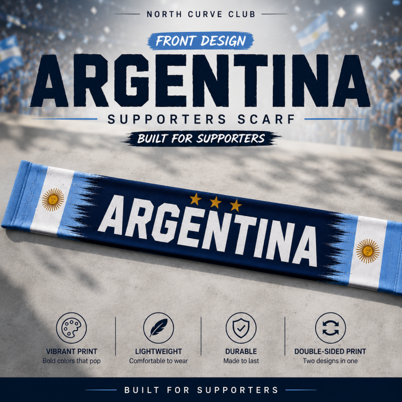 c68e7471-9e90-4ec9-a14d-d4c70a7c30b0 Argentina Custom Supporters Scarf