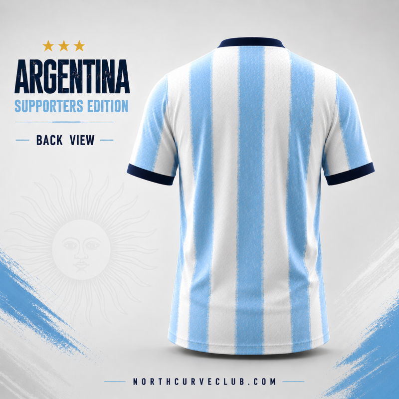 Argentina Supporters Jersey – Custom Name & Number