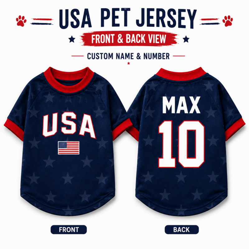 USA Pet Jersey – Custom Name & Number