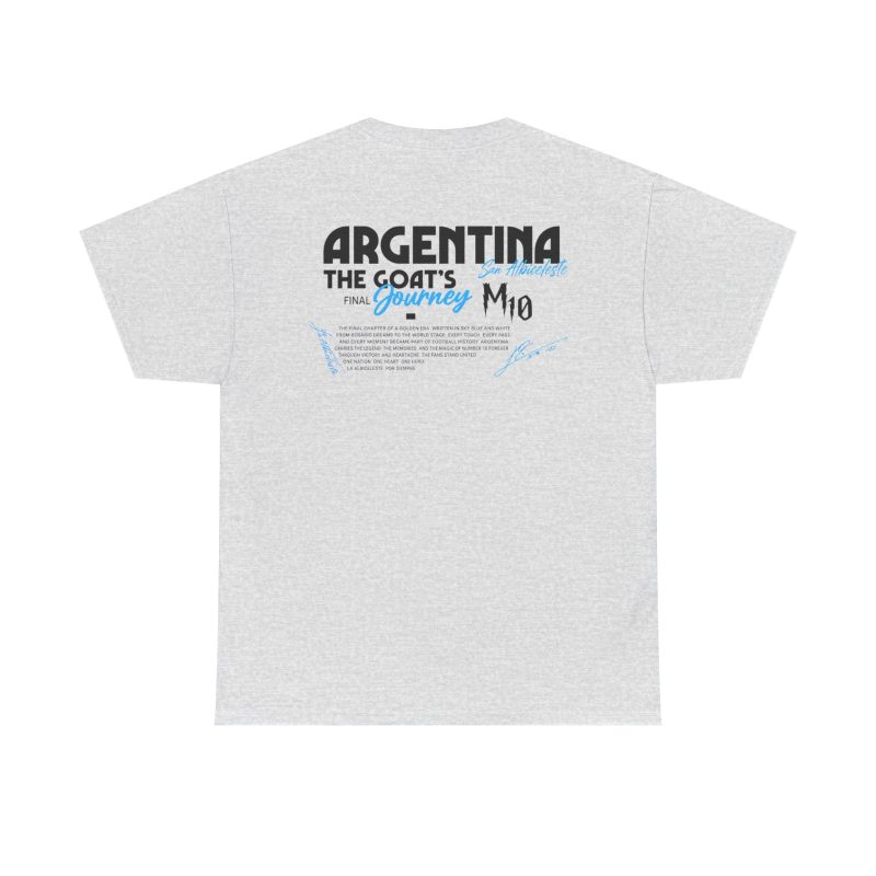 Argentina GOAT Journey Unisex Graphic T-Shirt – Front & Back Print