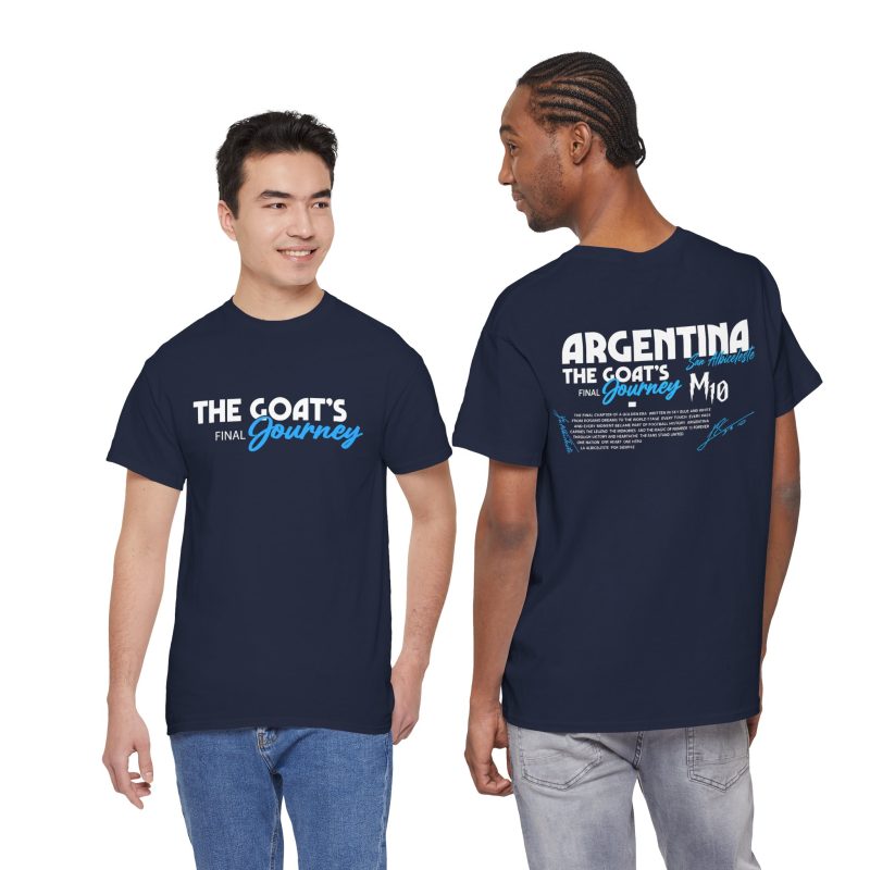 The GOAT’s Final Journey Unisex Graphic T-Shirt – Front & Back Print