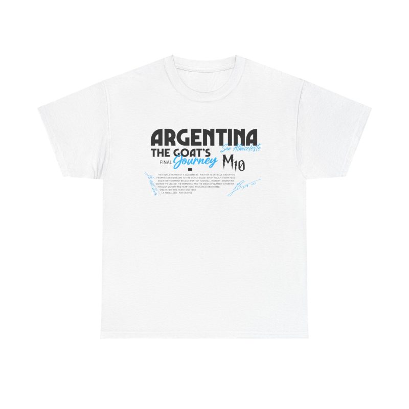 Argentina GOAT Final Journey Unisex Graphic T-Shirt