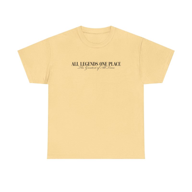 All Legends One Place Unisex Graphic T-Shirt – Front & Back Print