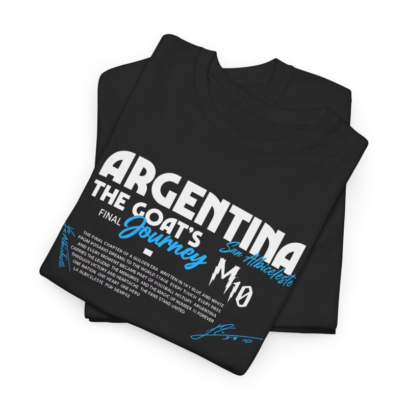 Argentina GOAT Final Journey Unisex Graphic T-Shirt