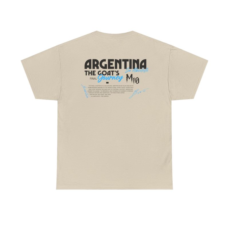 Argentina GOAT Journey Unisex Graphic T-Shirt – Front & Back Print