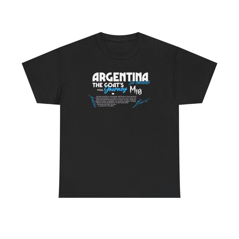 Argentina GOAT Final Journey Unisex Graphic T-Shirt