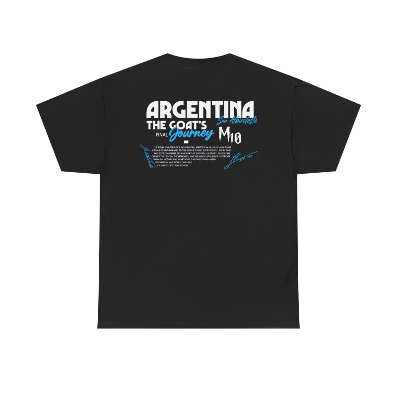 Argentina GOAT Journey Unisex Graphic T-Shirt – Front & Back Print