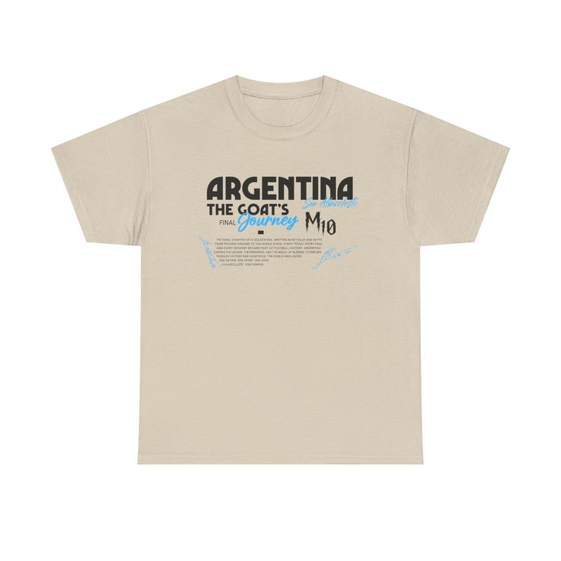 Argentina GOAT Final Journey Unisex Graphic T-Shirt