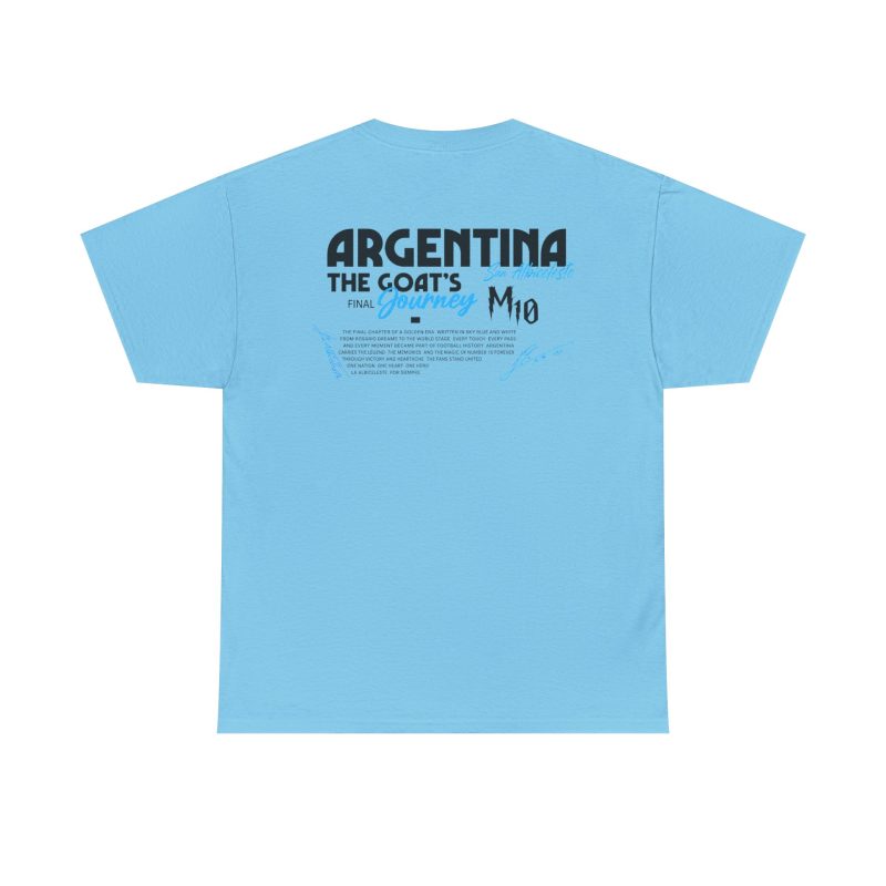 Argentina GOAT Journey Unisex Graphic T-Shirt – Front & Back Print