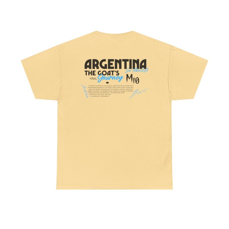 Argentina GOAT Journey Unisex Graphic T-Shirt – Front & Back Print