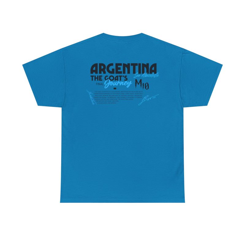 Argentina GOAT Journey Unisex Graphic T-Shirt – Front & Back Print