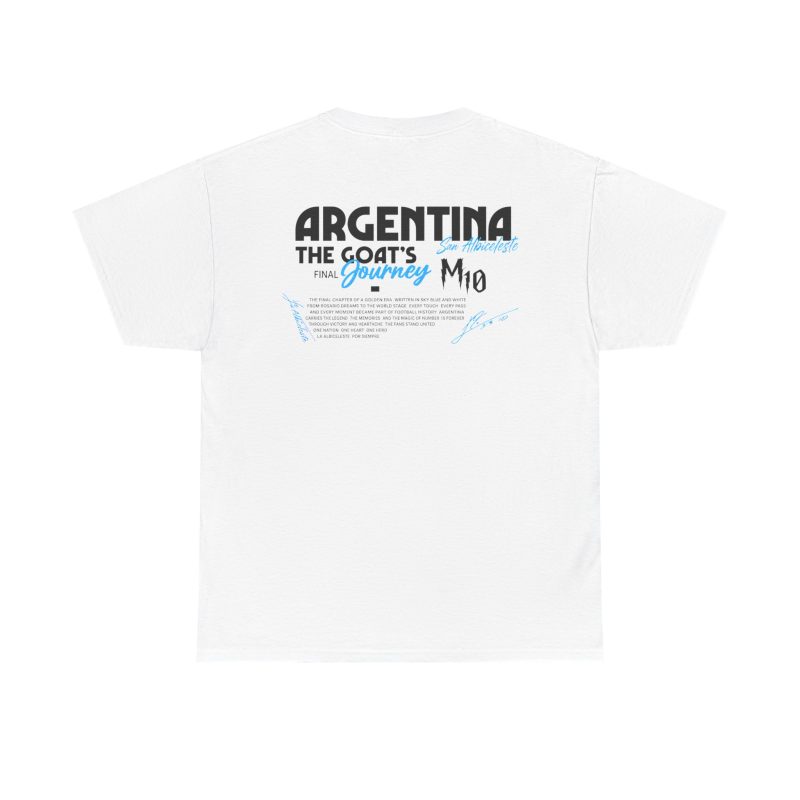 Argentina GOAT Journey Unisex Graphic T-Shirt – Front & Back Print