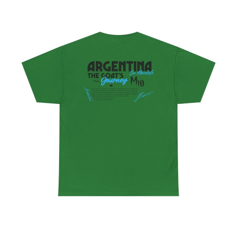 Argentina GOAT Journey Unisex Graphic T-Shirt – Front & Back Print