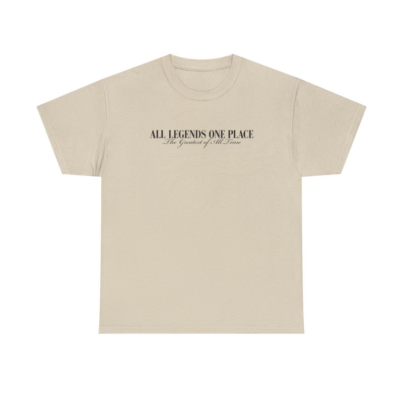 All Legends One Place Unisex Graphic T-Shirt – Front & Back Print