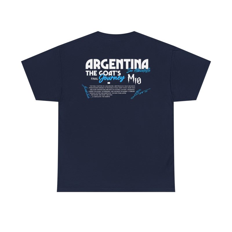Argentina GOAT Journey Unisex Graphic T-Shirt – Front & Back Print