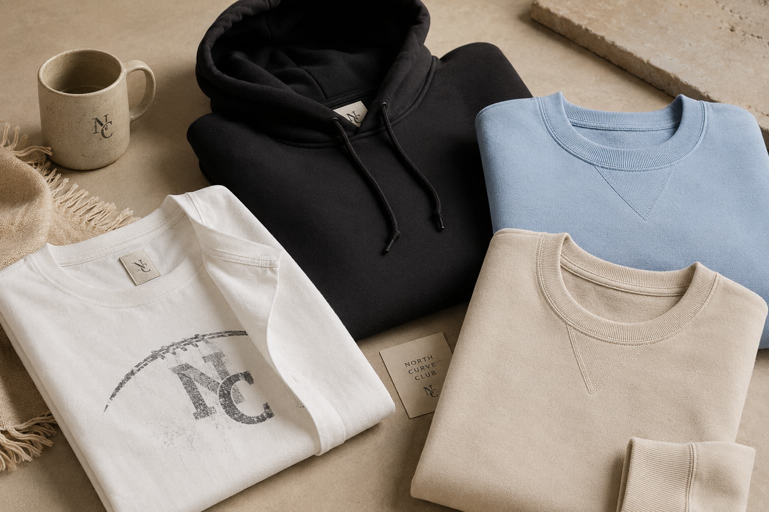North Curve Club sport-inspired streetwear apparel