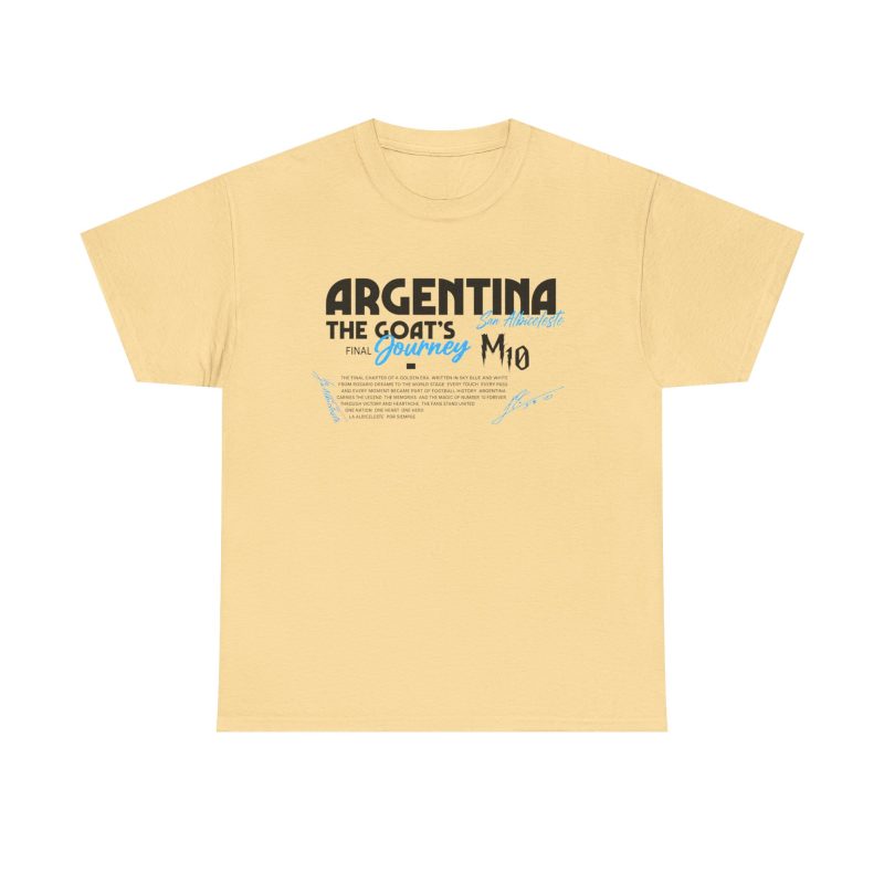 Argentina GOAT Final Journey Unisex Graphic T-Shirt