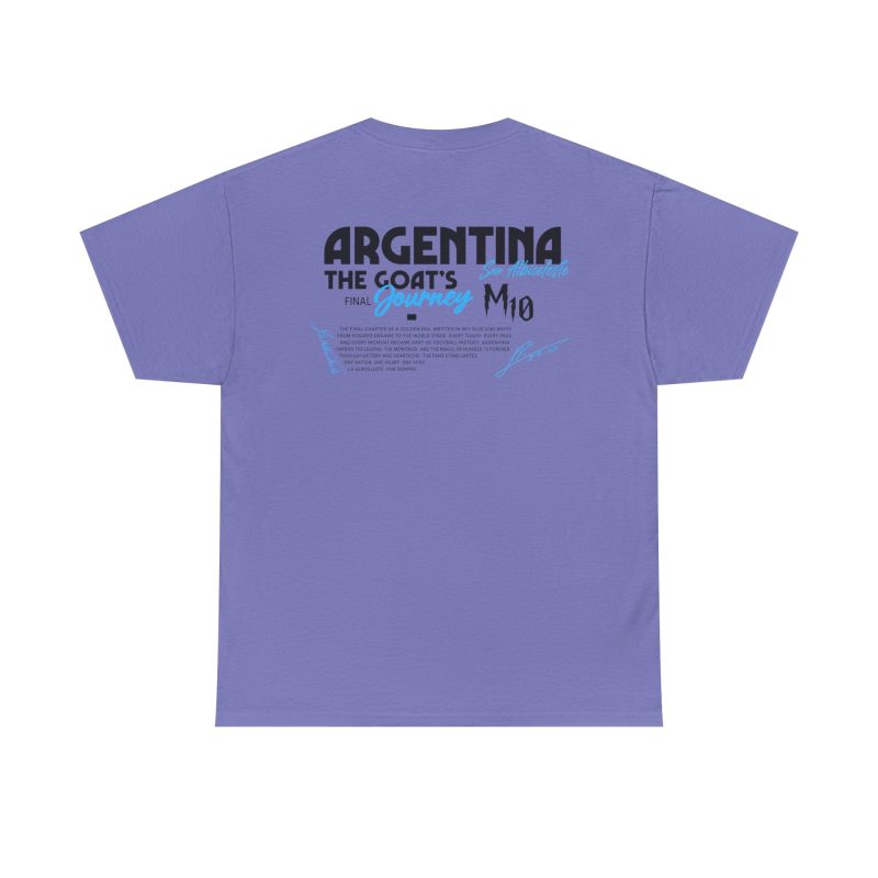 Argentina GOAT Journey Unisex Graphic T-Shirt – Front & Back Print