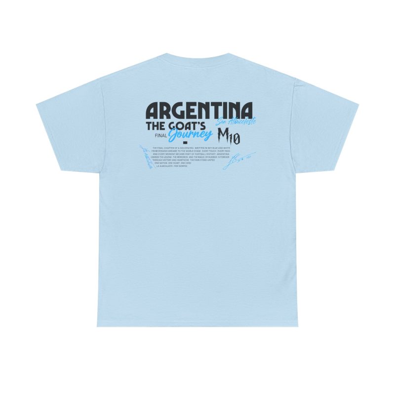Argentina GOAT Journey Unisex Graphic T-Shirt – Front & Back Print