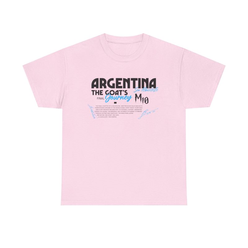 Argentina GOAT Final Journey Unisex Graphic T-Shirt